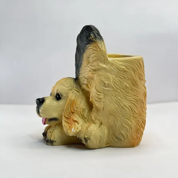 Resin_Novelty_Dog_Shaped_Desk_Pen_Holder