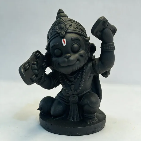 Black_Resin_Seated_Hanuman_Devotional_Idol