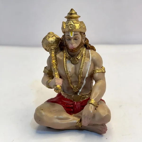 Multicolor_Resin_Traditional_Seated_Hanuman_Idol