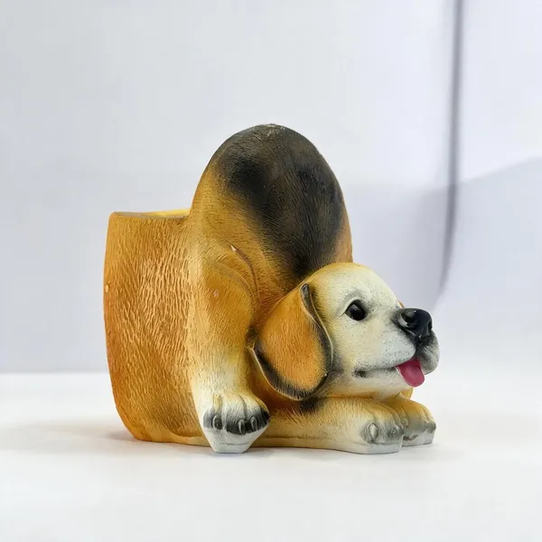 Resin_Novelty_Dog_Shaped_Decorative_Planter