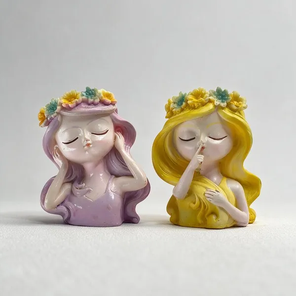 Pastel_Resin_Floral_Crown_Female_Figurine_Set