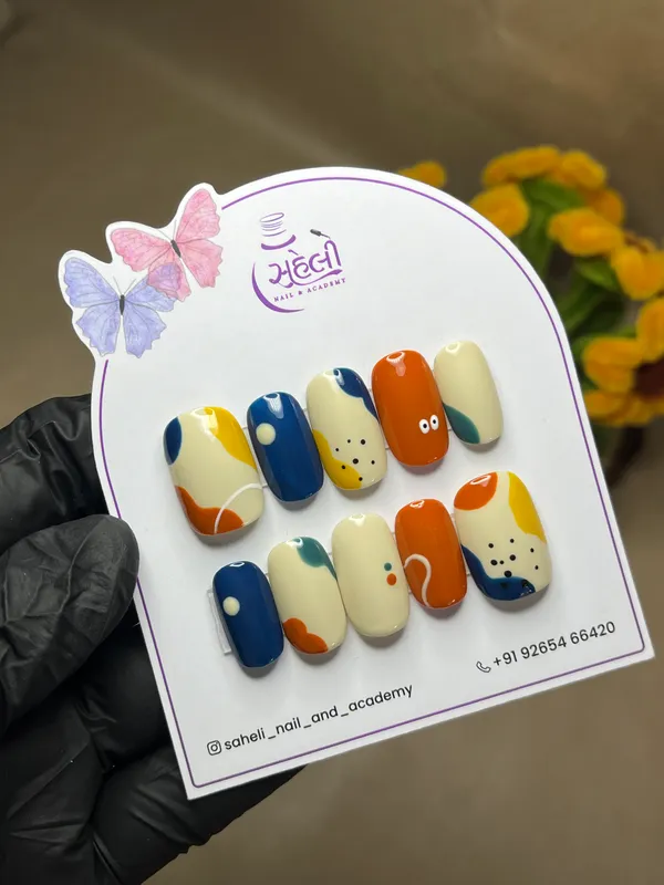 Multicolour_Abstract_Hand_Painted_Press-On_Nail_Set