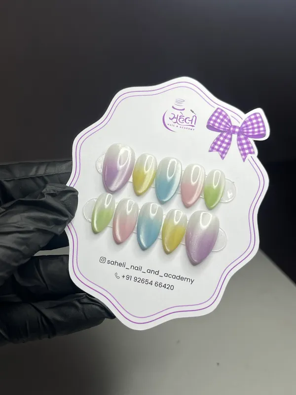 Saheli_Pastel_Glossy_Tapered_Press-On_Artificial_Nail_Set