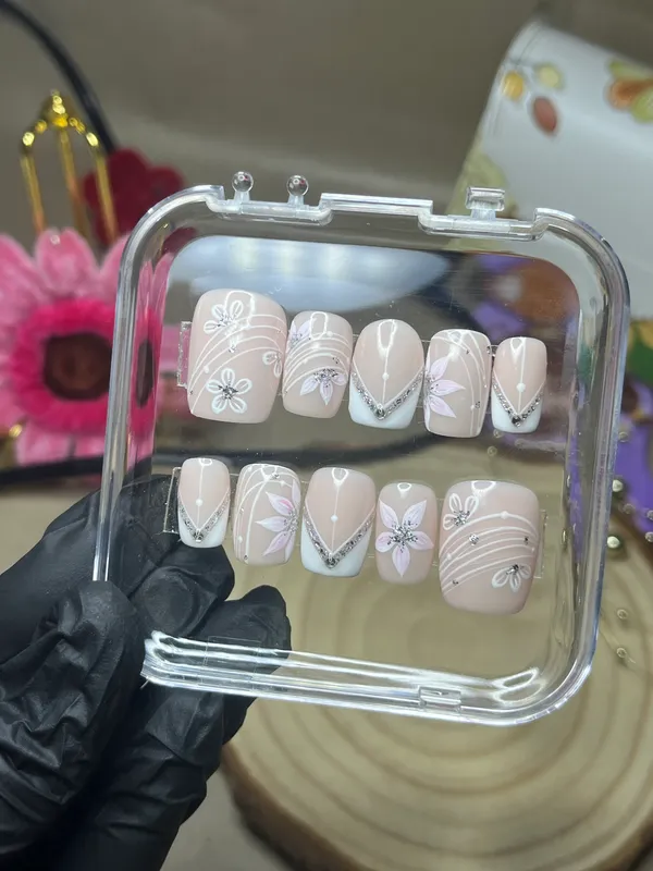 Nude_Floral_French_Accent_Shimmer_Press-On_Nail_Set