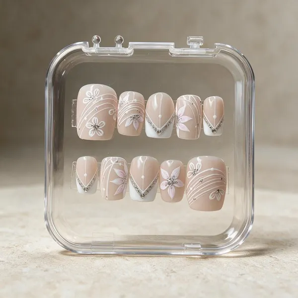 Nude_Floral_French_Accent_Shimmer_Press-On_Nail_Set