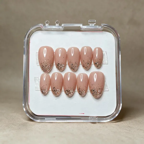 Nude_Pink_Glitter_Tip_Almond_Press-On_Nail_Set