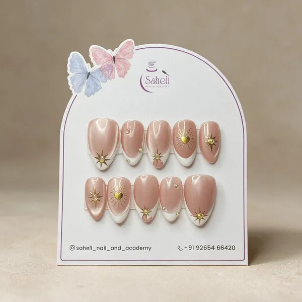 Saheli_Pink_Rhinestone_Starburst_Embellished_Press-On_Nail_Set