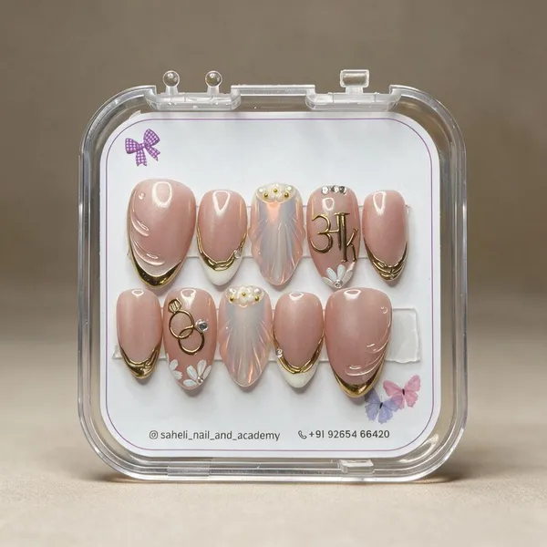 Saheli_Nude_Pink_Pearl_3D_Floral_Embellished_Press-On_Nail_Set_Of_10