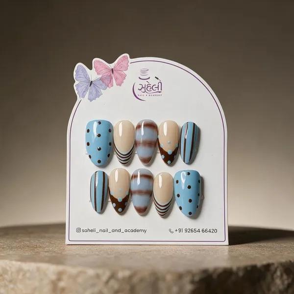 Blue_Beige_Brown_Abstract_Stripe_Press-On_Nail_Set