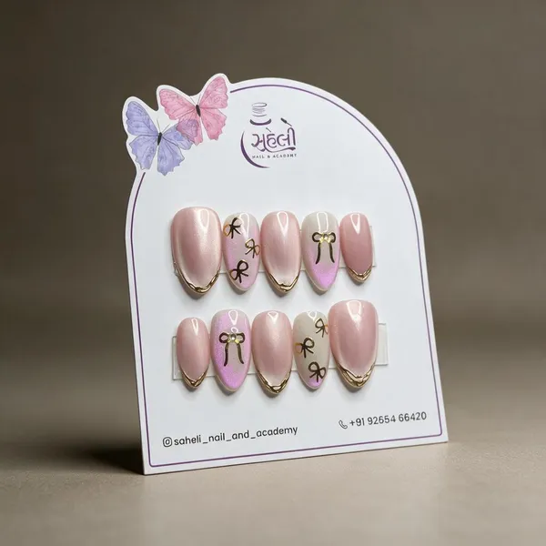 Nude_Pink_Bow_Embellished_Glossy_Press-On_Nail_Set