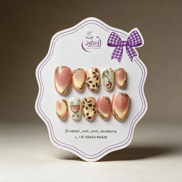 Pink_Gold_Floral_Embellished_Press-On_Nail_Set