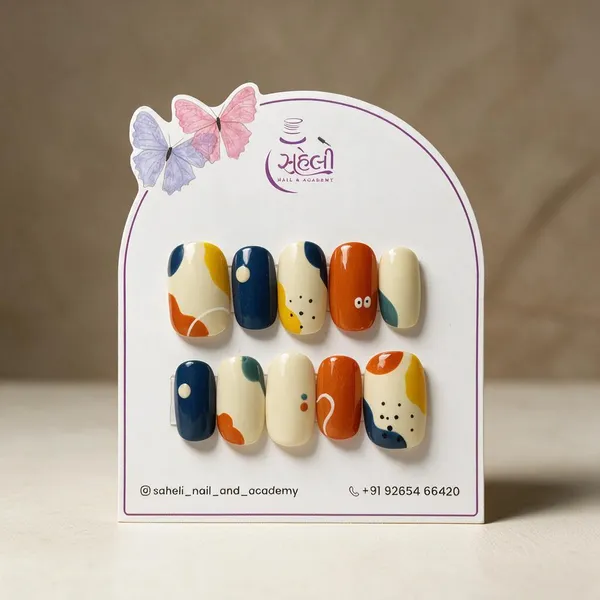 Multicolour_Abstract_Hand_Painted_Press-On_Nail_Set