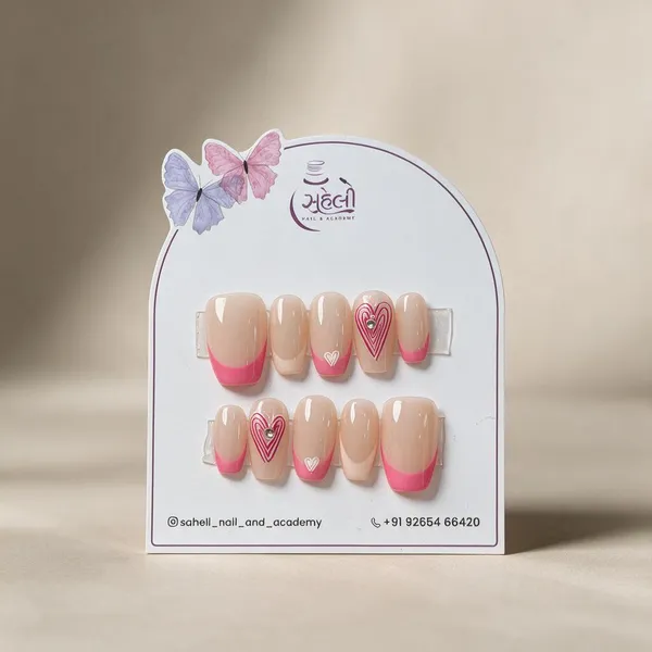Saheli_Nude_Pink_Heart_French_Tip_Press-On_Nail_Set