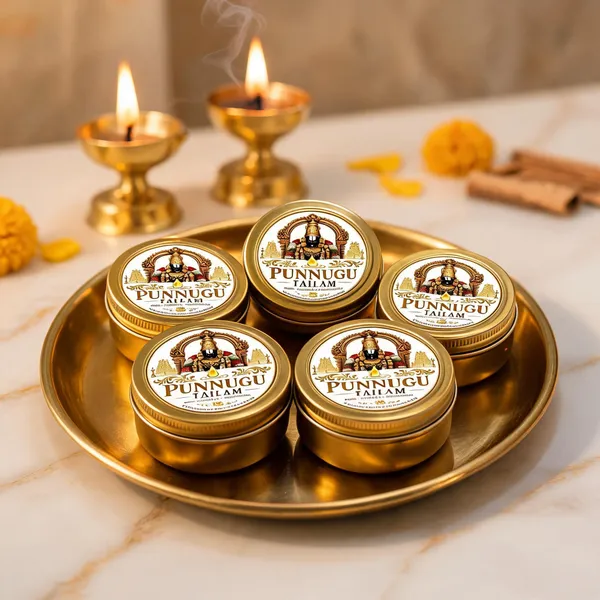 Punnugu_Tailam_Sandalwood_Kasturi_Fragrance_Paste_Pack_Of_5