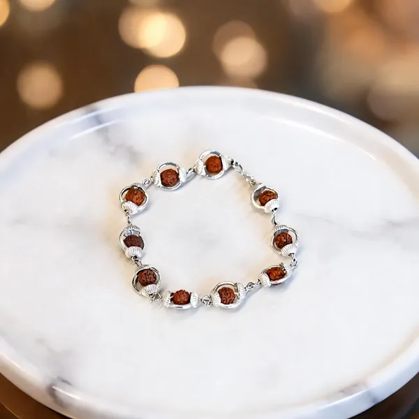 Brown_Rudraksha_Sterling_Silver_Cap_Bracelet_For_Men