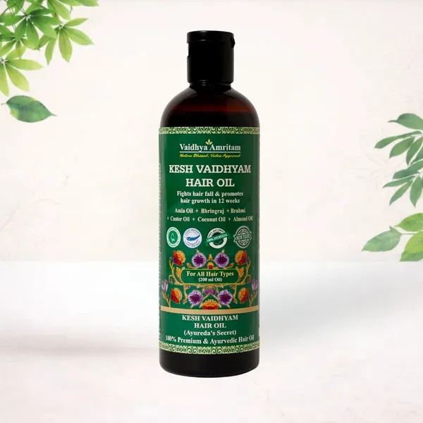 Kesh_Vaidhyam_Ayurvedic_Bhringraj_Almond_Hair_Oil