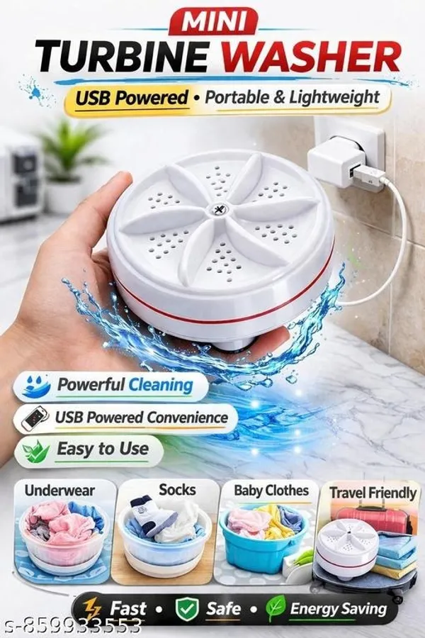 White_Usb_Powered_Mini_Turbine_Washer