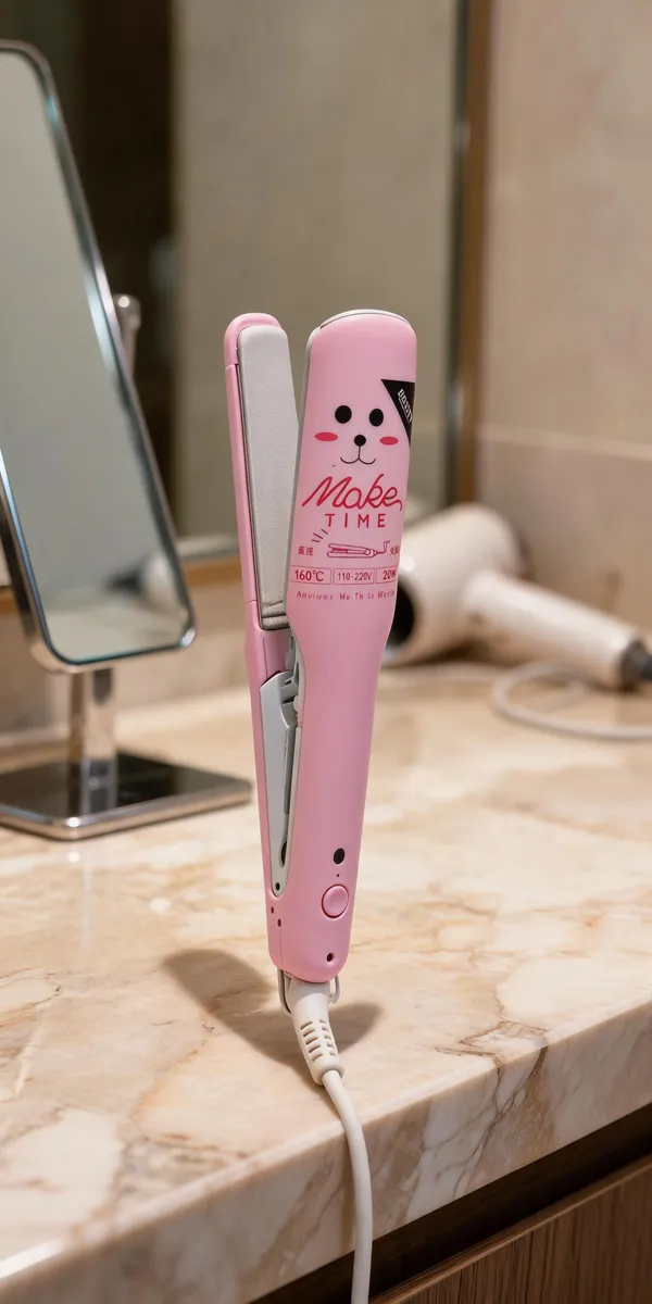 Beauty_Make_Time_Pink_Mini_Hair_Straightener