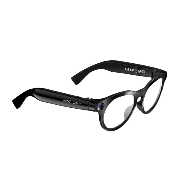 Black_Ai_Active_S5_Smart_Glasses_Tr90_Round_Clear_Lens_For_Unisex