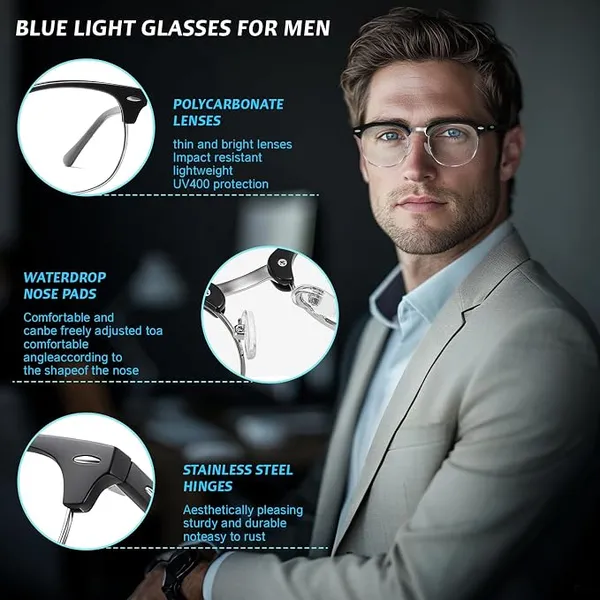 Black_Tr90_Half_Rim_Light_Blocking_Glasses_For_Unisex