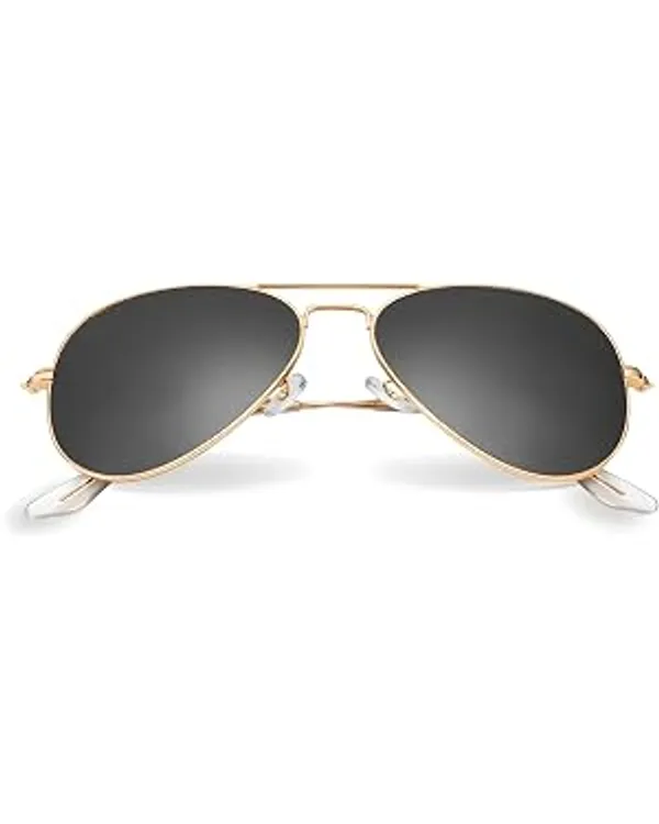 Gold_And_Black_Metal_Aviator_Polarized_Sunglasses_For_Unisex