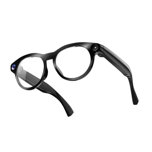 Black_Ai_Active_S5_Smart_Glasses_Tr90_Round_Clear_Lens_For_Unisex