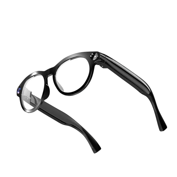 Black_Ai_Active_S5_Smart_Glasses_Tr90_Round_Clear_Lens_For_Unisex