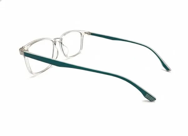 White_Tr_90_Two-Tone_Rectangular_Light_Blocking_Glasses_For_Unisex
