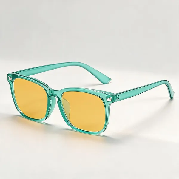 Multicolor_Tr90_Rectangular_Amber_Lens_Gaming_Computer_Glasses_For_Unisex