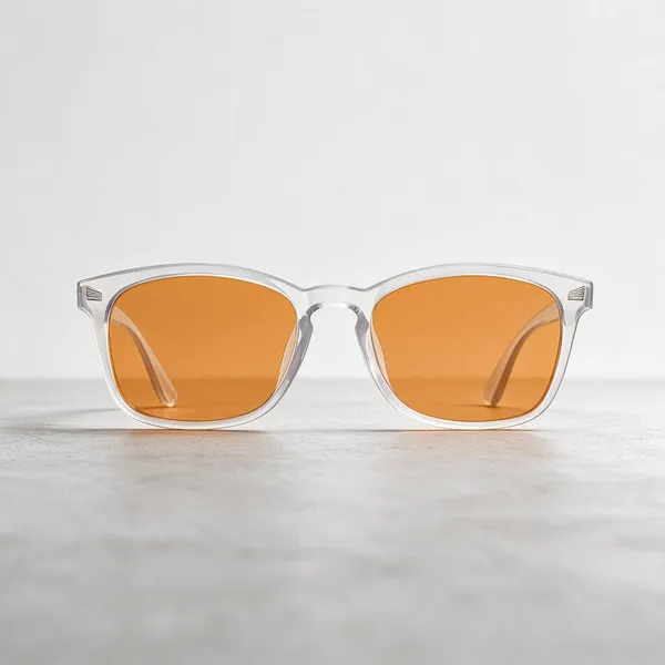 White_Tr90_Rectangular_Lens_Gaming_Computer_Glasses_For_Unisex