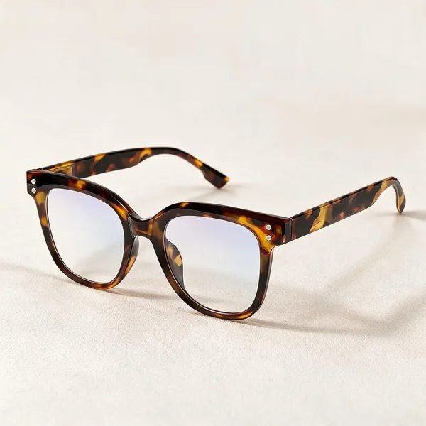 Brown_Tortoiseshell_Tr90_Rectangular_Light_Blocking_Glasses_For_Unisex