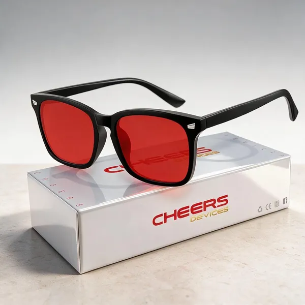 Black_And_Red_Tr90_Rectangular_3D_Glasses_Lens_For_Unisex