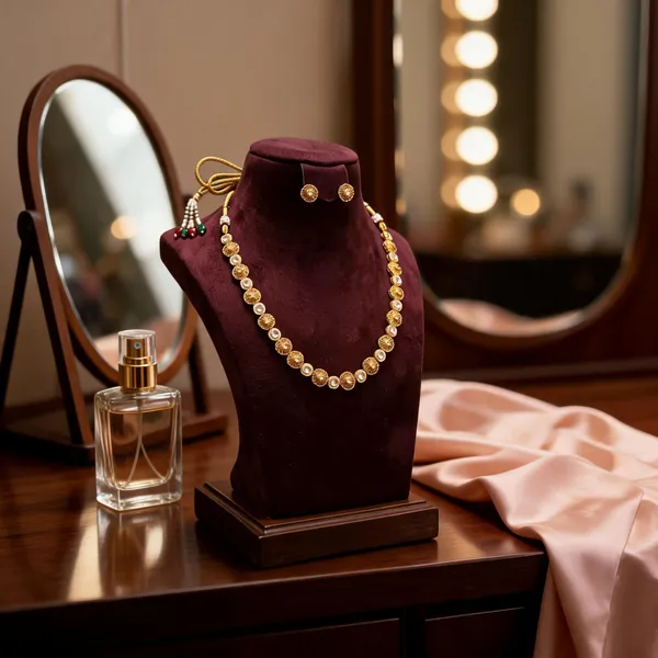 Gold_Plated_Brass_Kundan_Floral_Round_Motif_Necklace_Set_For_Women