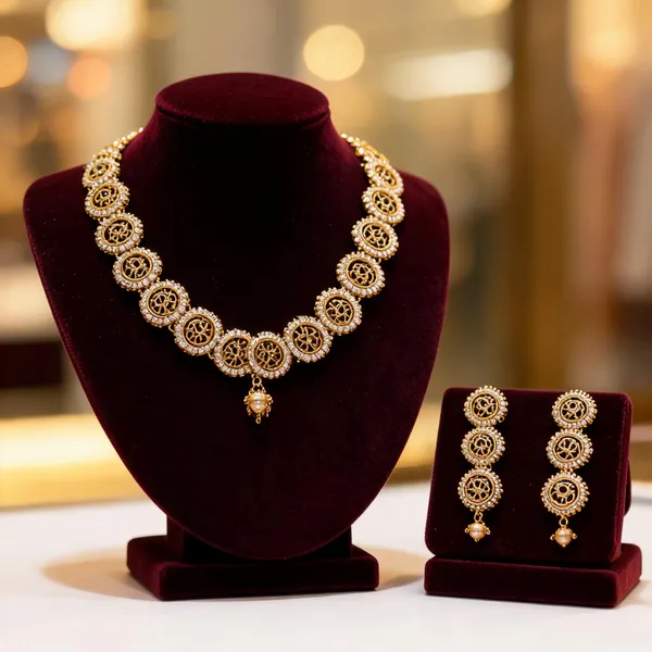 Gold_Plated_Circular_Motif_Ethnic_Necklace_Set_For_Women