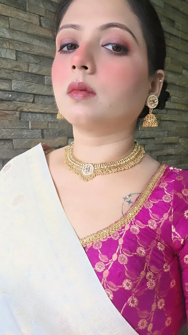Gold_Plated_Brass_Necklace_And_Earring_Set_For_Women