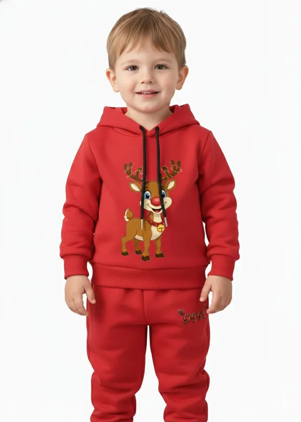 Red_Hooded_Sweatshirt_And_Jogger_Set_for_Girls