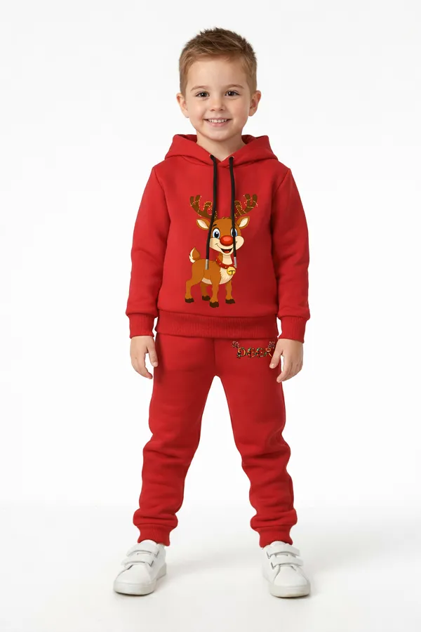 Red_Hooded_Sweatshirt_And_Jogger_Set_for_Girls