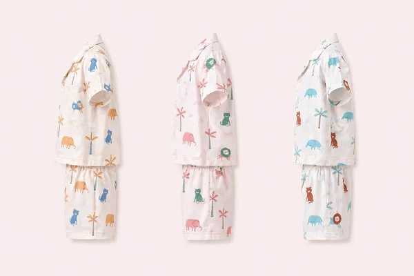 Printed_Fabric_Short_Sleeve_Pajama_Set_for_Boys