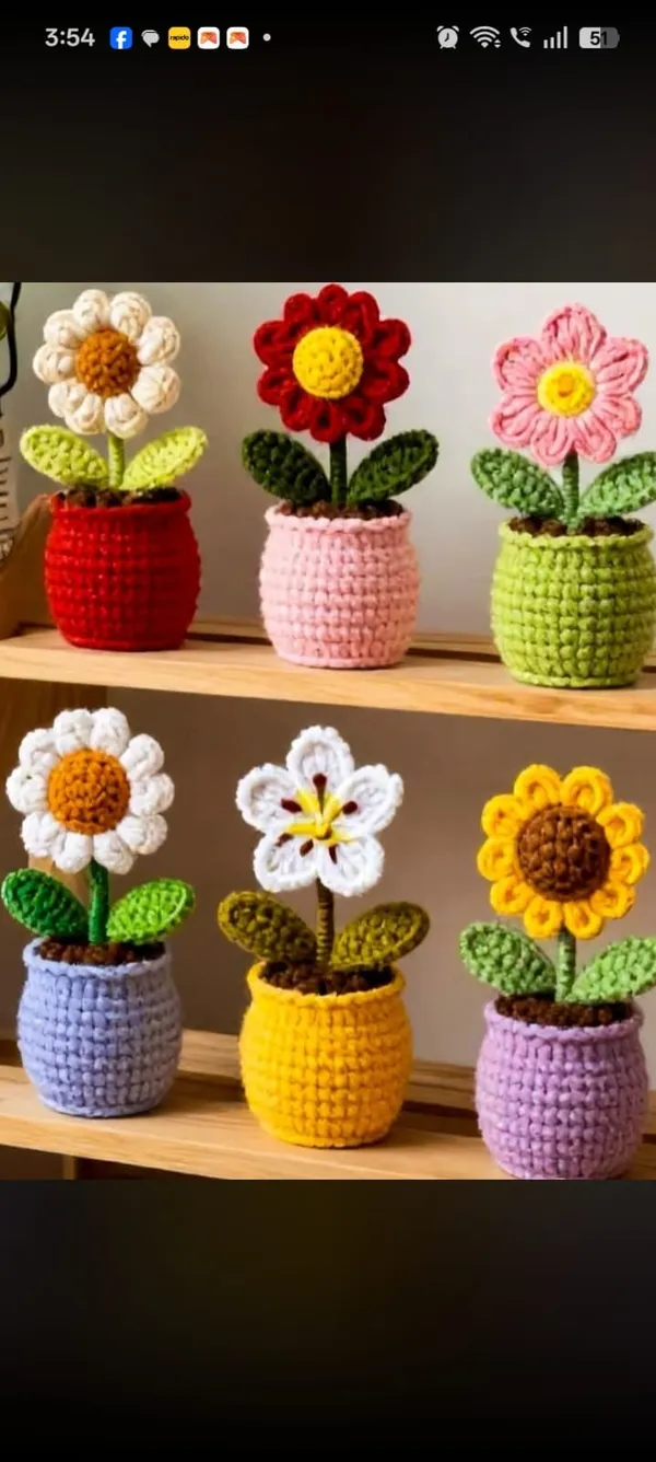 Crochet_Floral_Yarn_Flower_Pot