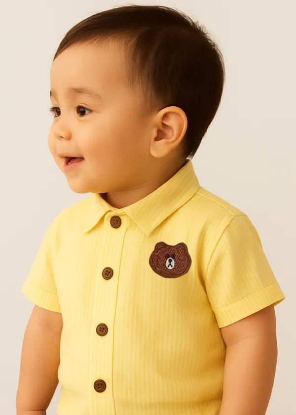 Yellow_Striped_Collared_Shirt_for_Baby_Boys