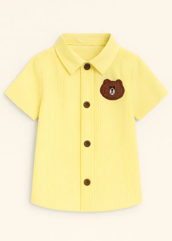 Yellow_Striped_Collared_Shirt_for_Baby_Boys