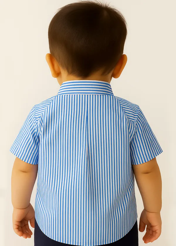 Blue_Striped_Short_Sleeve_Shirt_for_Baby_Boys