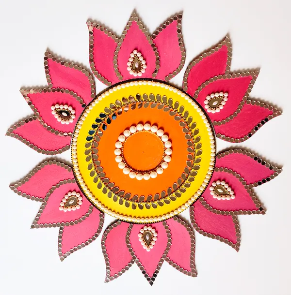 Pine_Mdf_Festive_Embellished_Lotus_Pattern_Rangoli_Set_Of_1