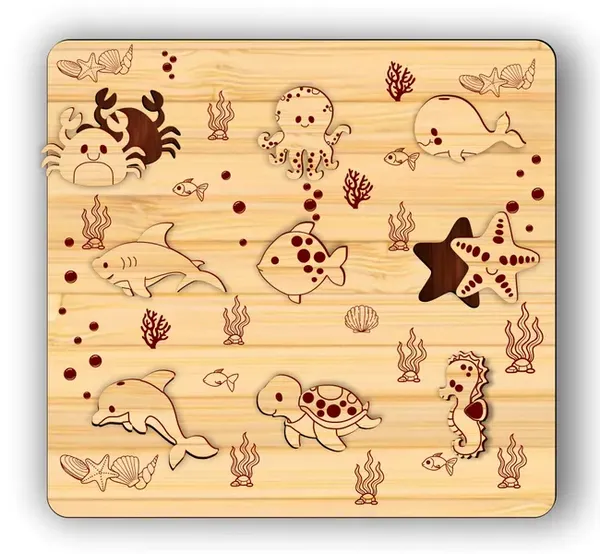 Pine_Mdf_Ocean_Animals_Educational_Puzzle_Board_For_Kids_Set_Of_1