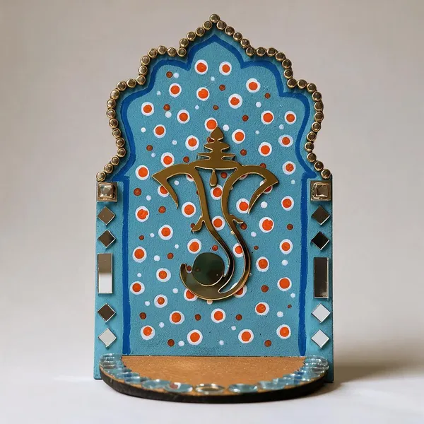 Pine_Mdf_Devotional_Om_Motif_Blue_Wall_Mounted_Pooja_Shrine_Set_Of_1