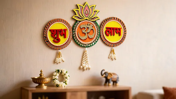 Pine_Mdf_Traditional_Shubh_Om_Labh_Religious_Wall_Hanging_Set_Of_3