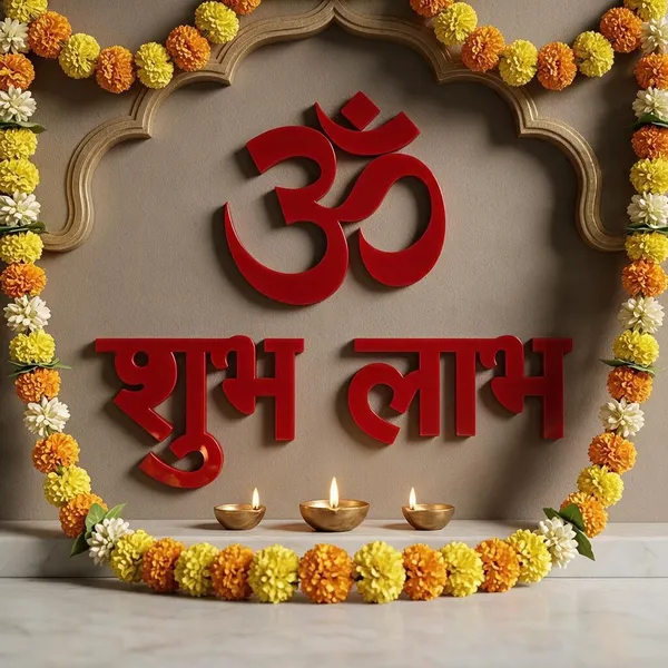 Pine_Mdf_Festive_Shubh_Labh_Om_Wall_Decor__Set_Of_3