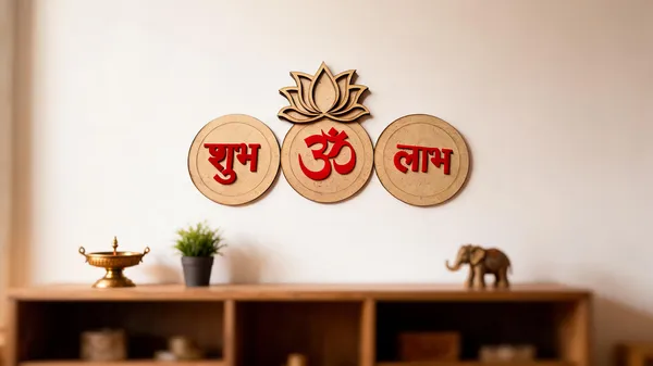 Pine_Mdf_Acrylic_Shubh_Om_Labh_Religious_Wall_Hanging_Set_Of_3