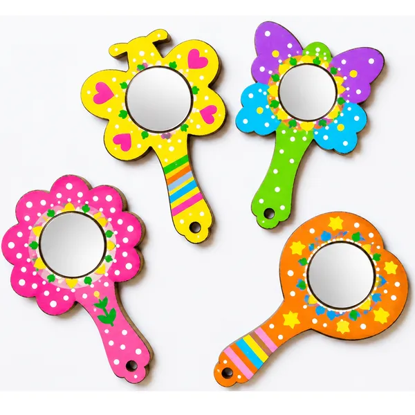 Pine_Mdf_Flower_Heart_Shape_Hand_Mirror_Craft_Blanks__Set_Of_4