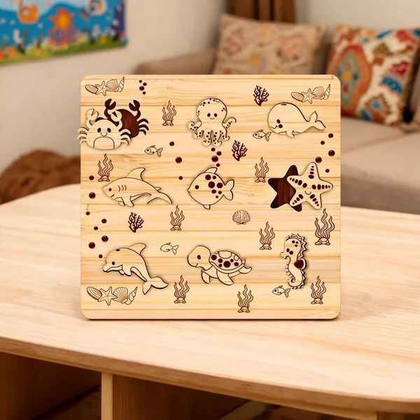 Pine_Mdf_Ocean_Animals_Educational_Puzzle_Board_For_Kids_Set_Of_1